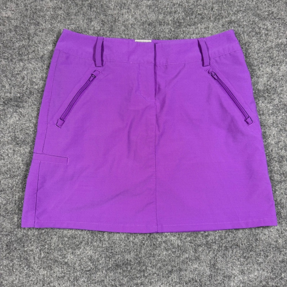 Adidas Wmn Climacool Golf Skort Size 2 Purple‎ Active EUC